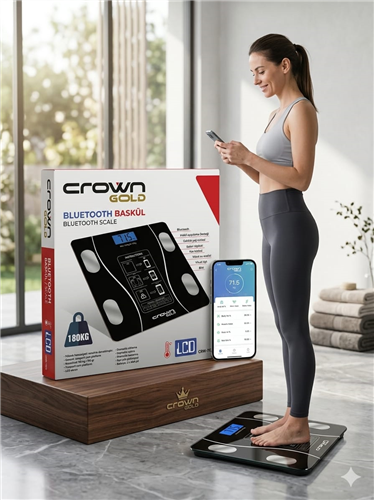 CROWN GOLD DİJİTAL BASKÜL BLUETOOTH  KL:10
